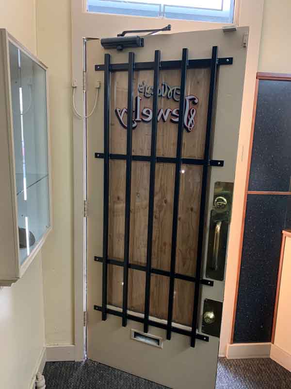 Steel bars for door security